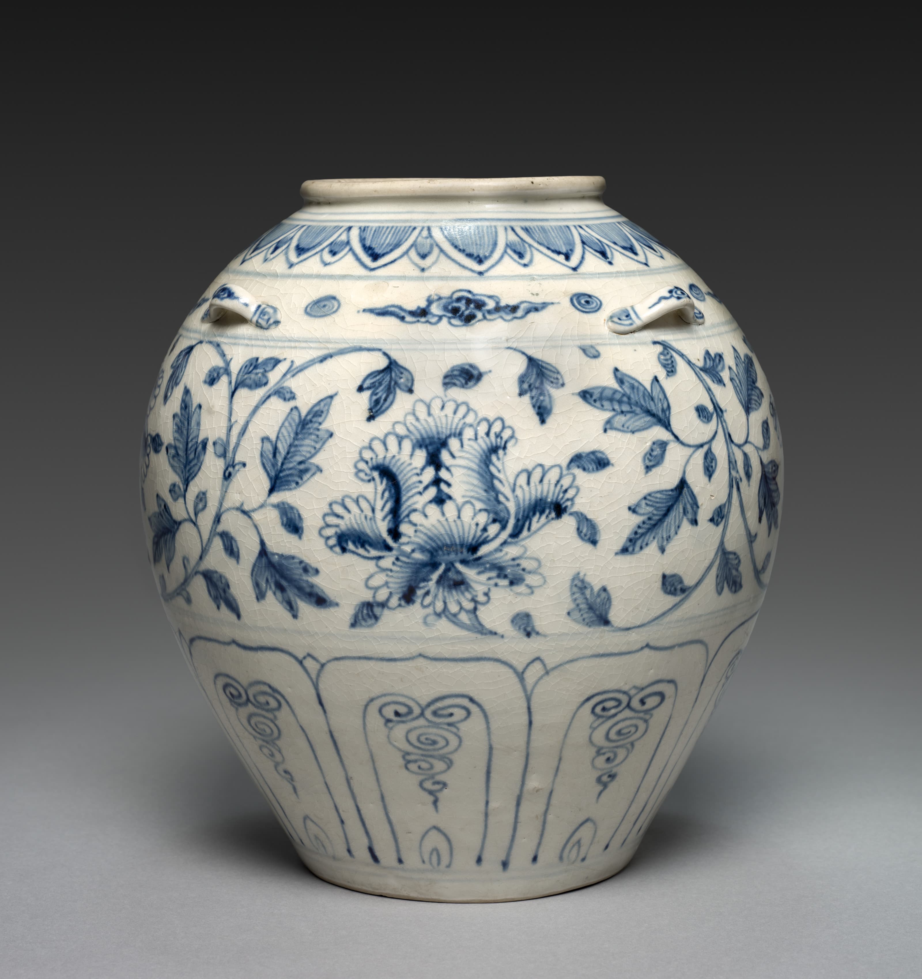 Storage Jar: Blue-and-White Ware, 1300s. Cleveland Museum of Art 1972.40, CC0.